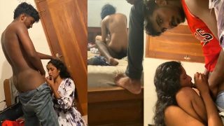 Tamil Mallu Fucking Threesome in Bedroom Sex