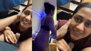 Desi Tamil Horny Girl Blowjob Fucking with Lovers