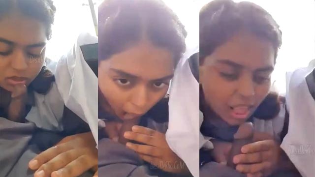 Desi teen school girl – blowjob dick by Bf
